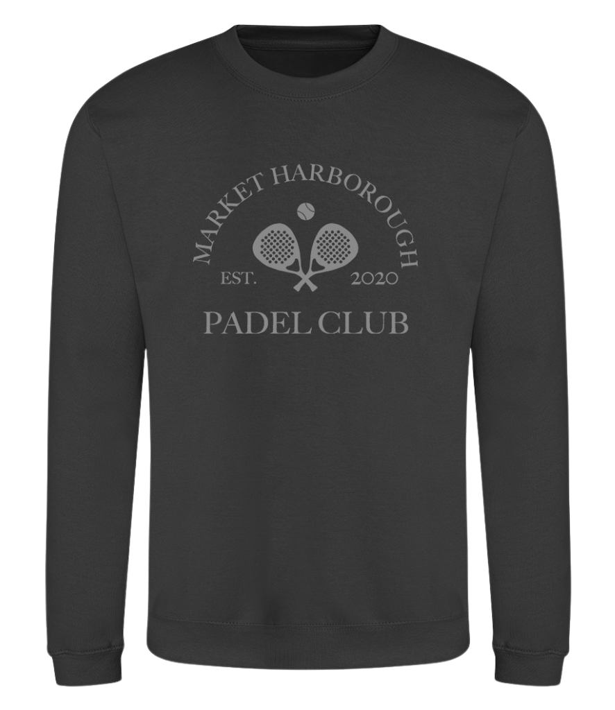 Market Harborough Padel Club Branded Jumper in Charcoal