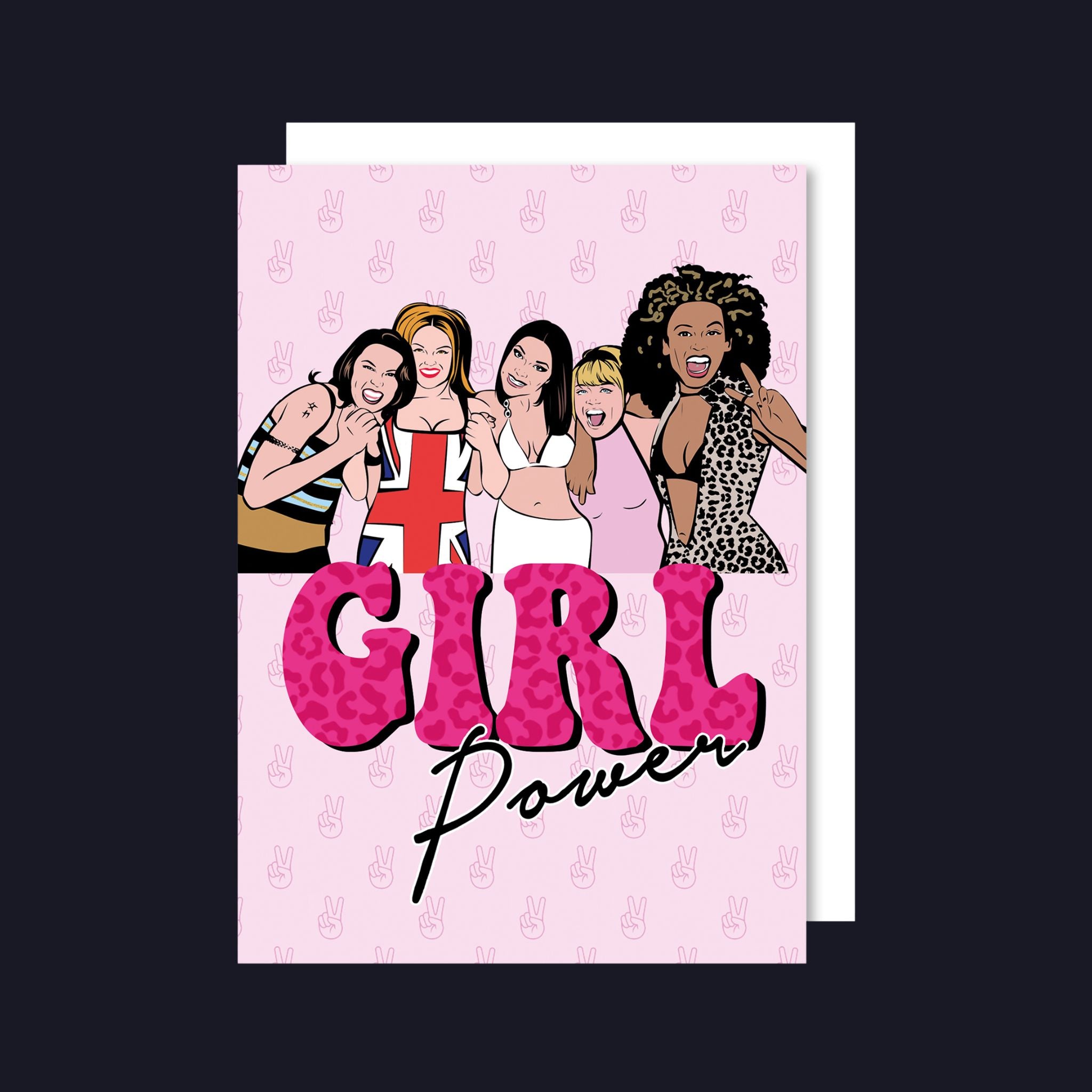 Spice Girls, Girl Power Greeting Card