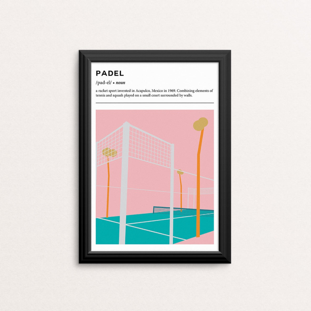 Padel Tennis Art Print