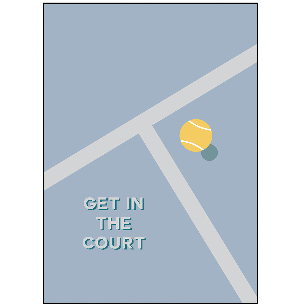 Get In The Court Padel Sticker