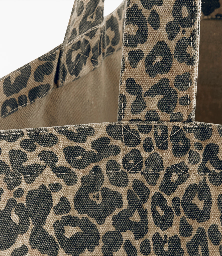 Leopard Print Lemon Jelly Oversized Tote Bag