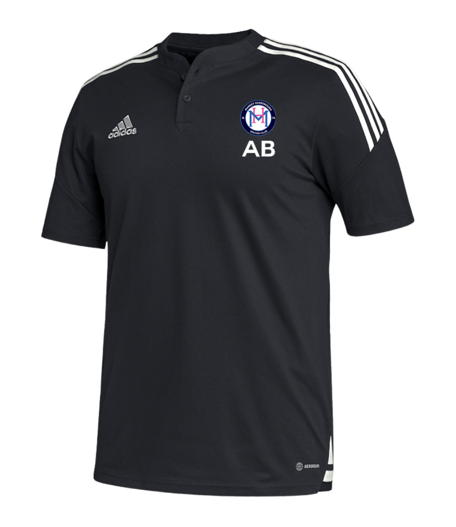 Market Harborough Squash Club Branded Adidas Tee in Black