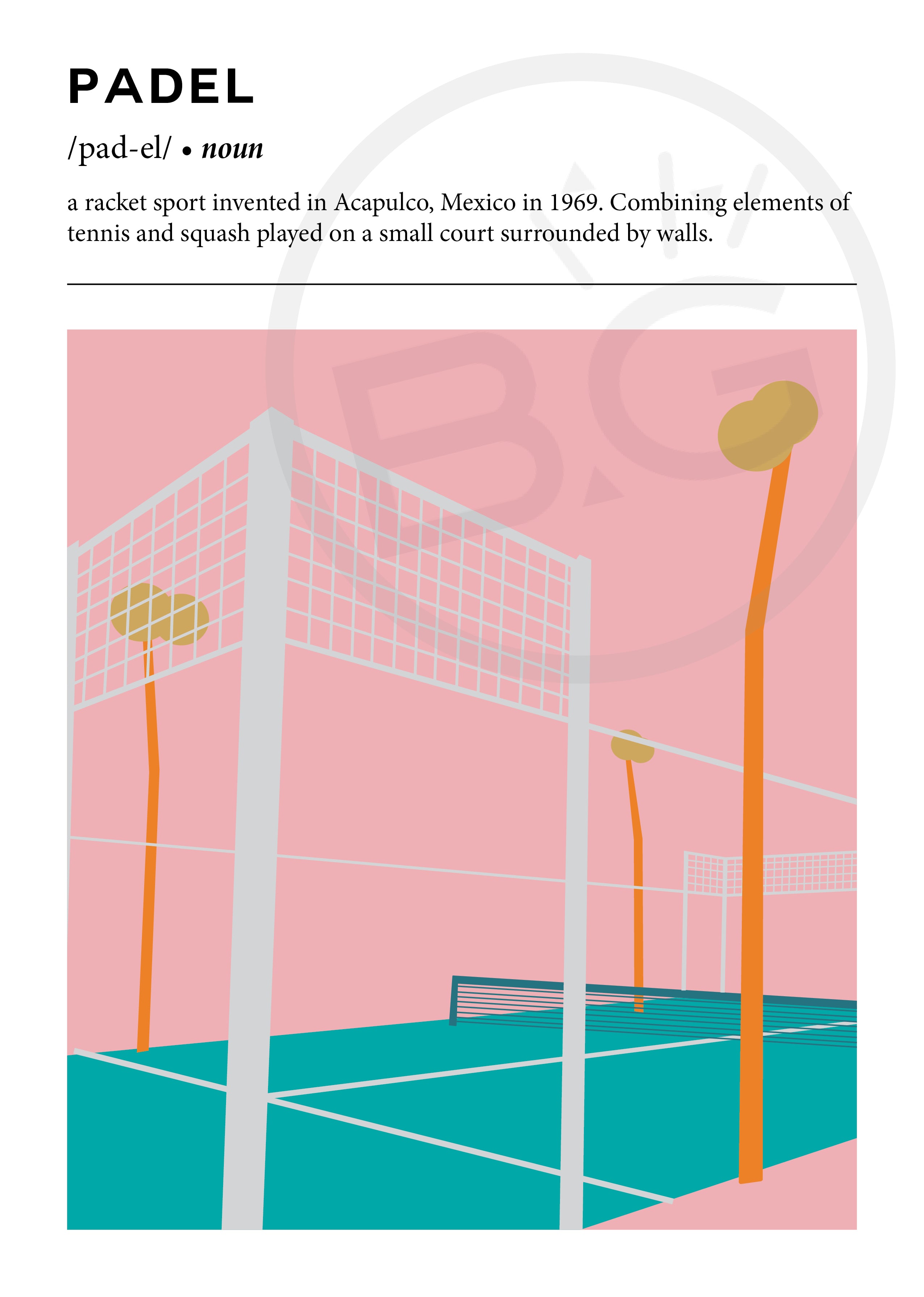 Padel Tennis Art Print