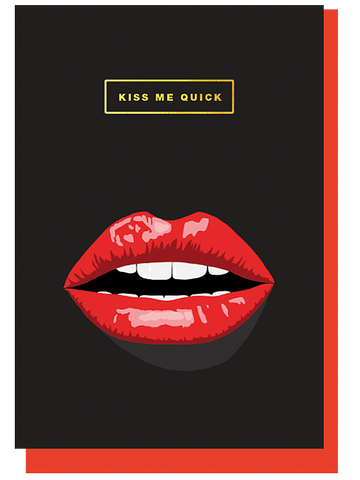 Illustrated Kiss me Quick Card