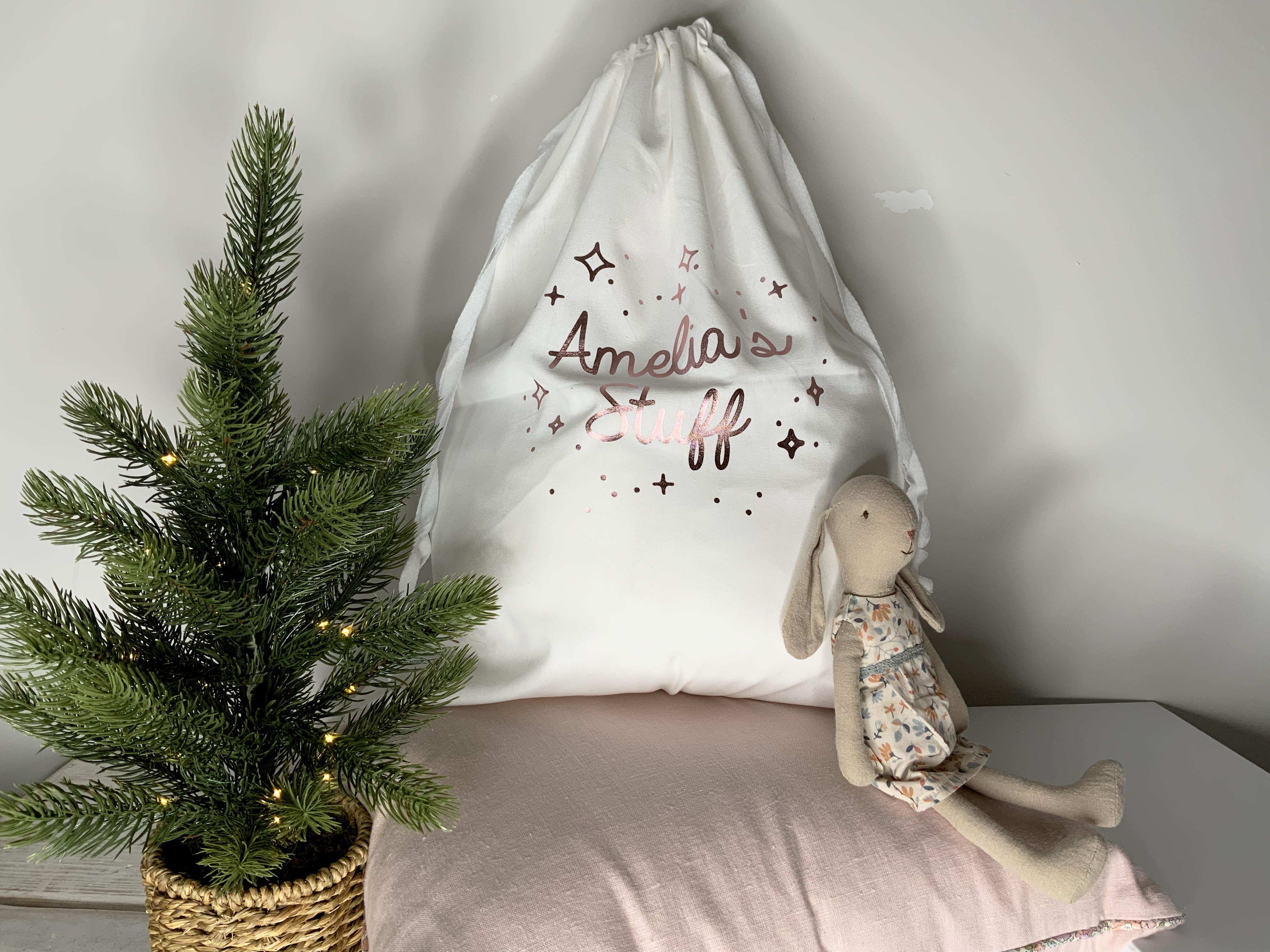 Personalised Stuff Drawstring Sack Bag