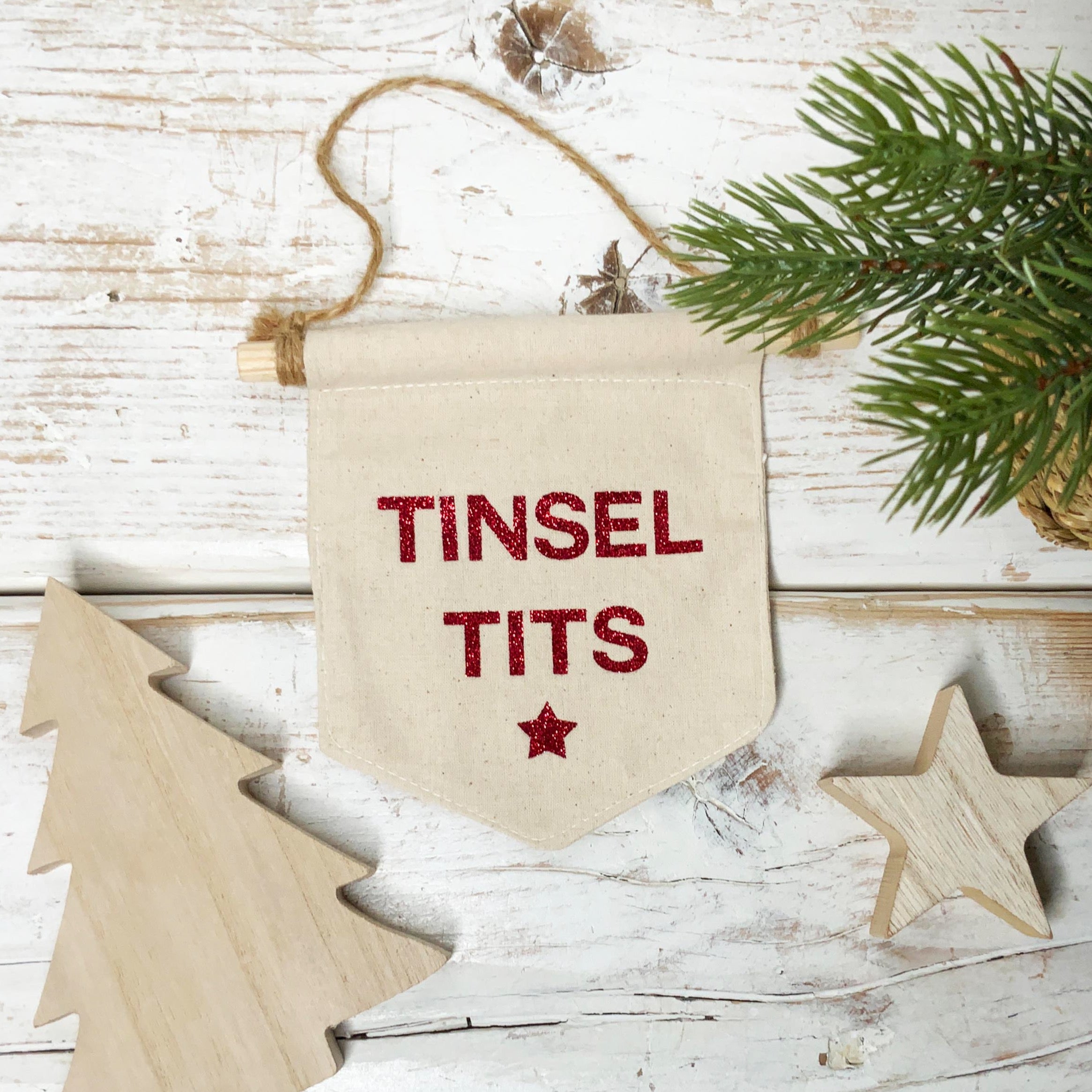 Tinsel Tits Flag