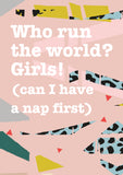 Who Run The World? Girls! A6 Notebook