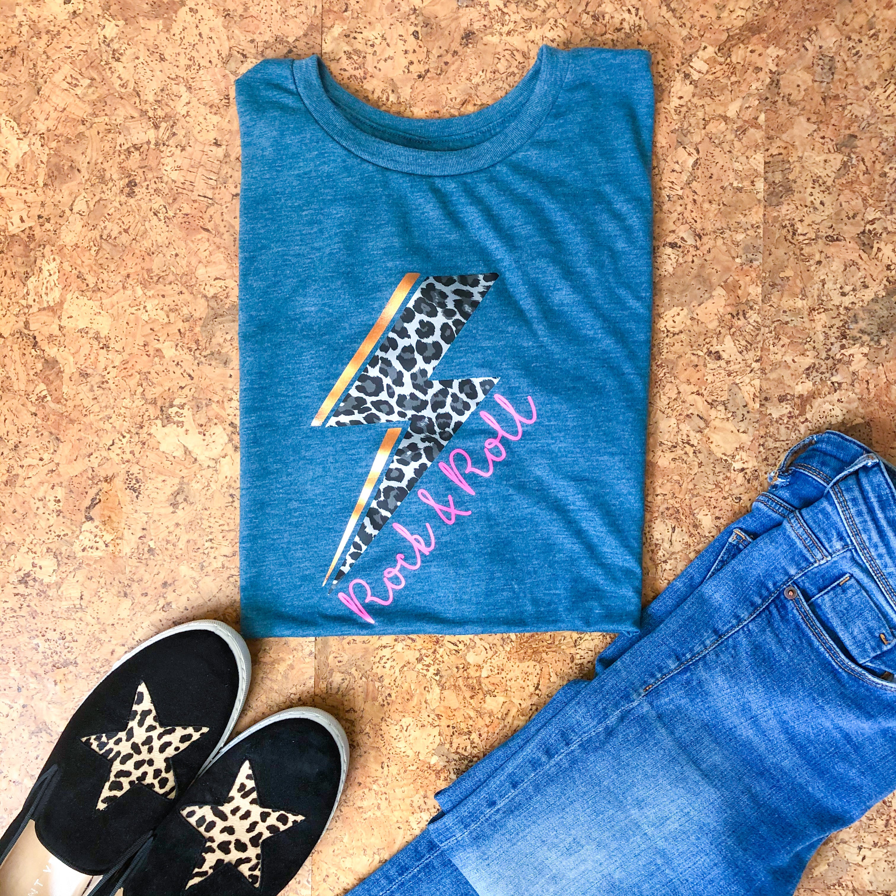 Flash Bolt Rock & Roll Muscle T-Shirt