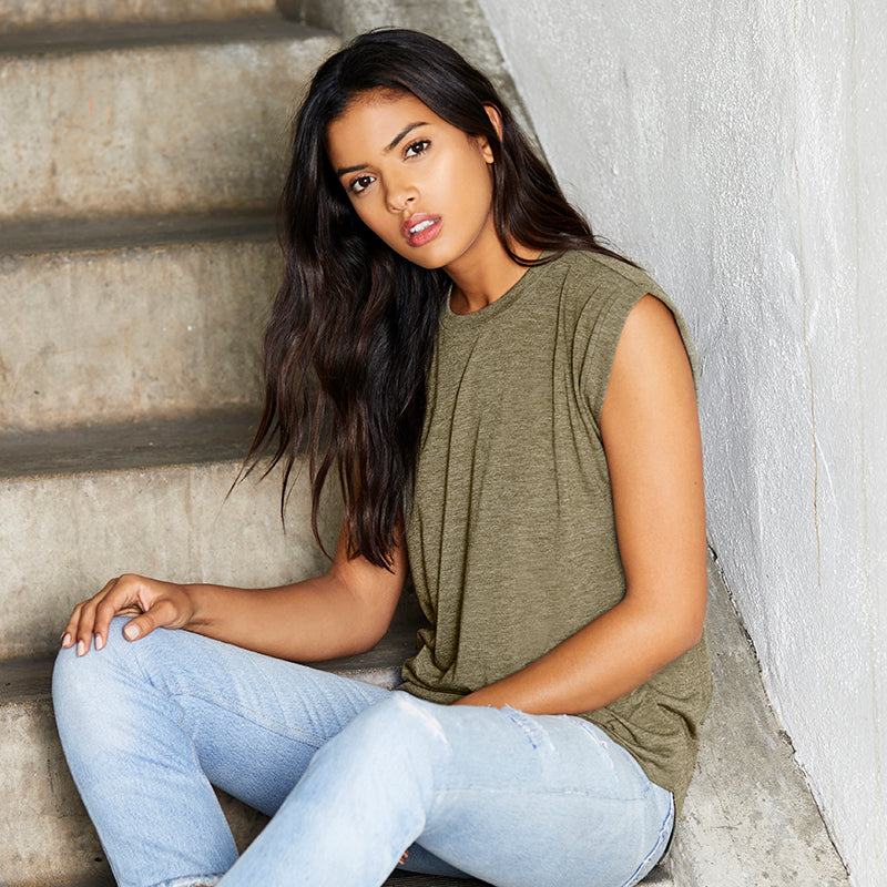 Khaki Leopard Rainbow Muscle T-Shirt