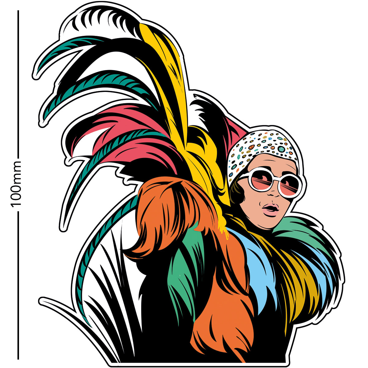 Elton John Sticker