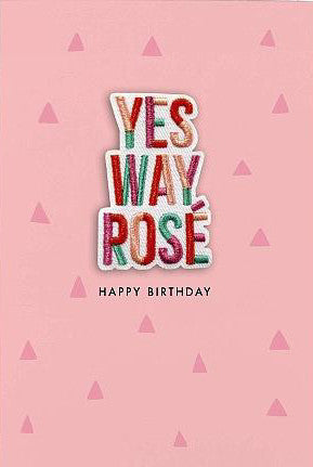 Yes Way Rose Patch Card