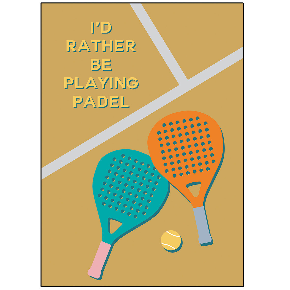 I’d Rather Be Playing Padel Sticker