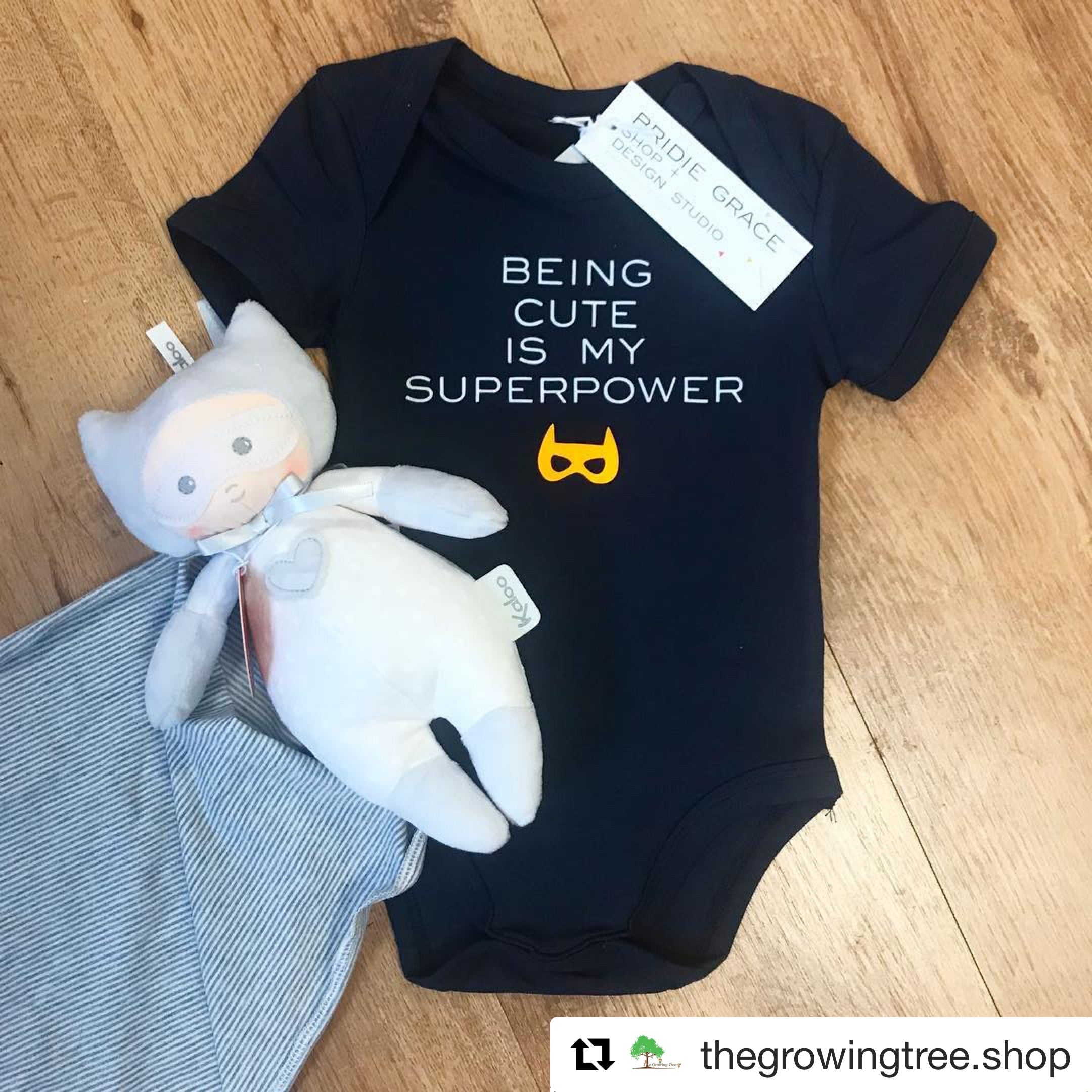 Being Cute is my Superpower Short Sleeve Bodysuit