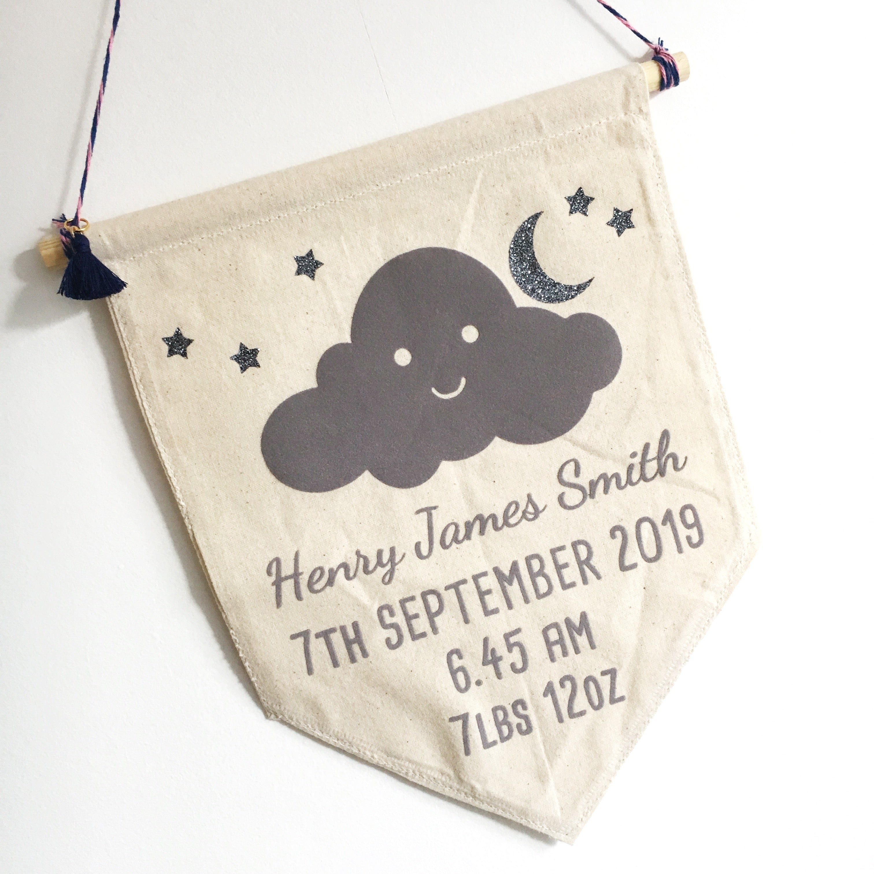 Personalised New Born Flag