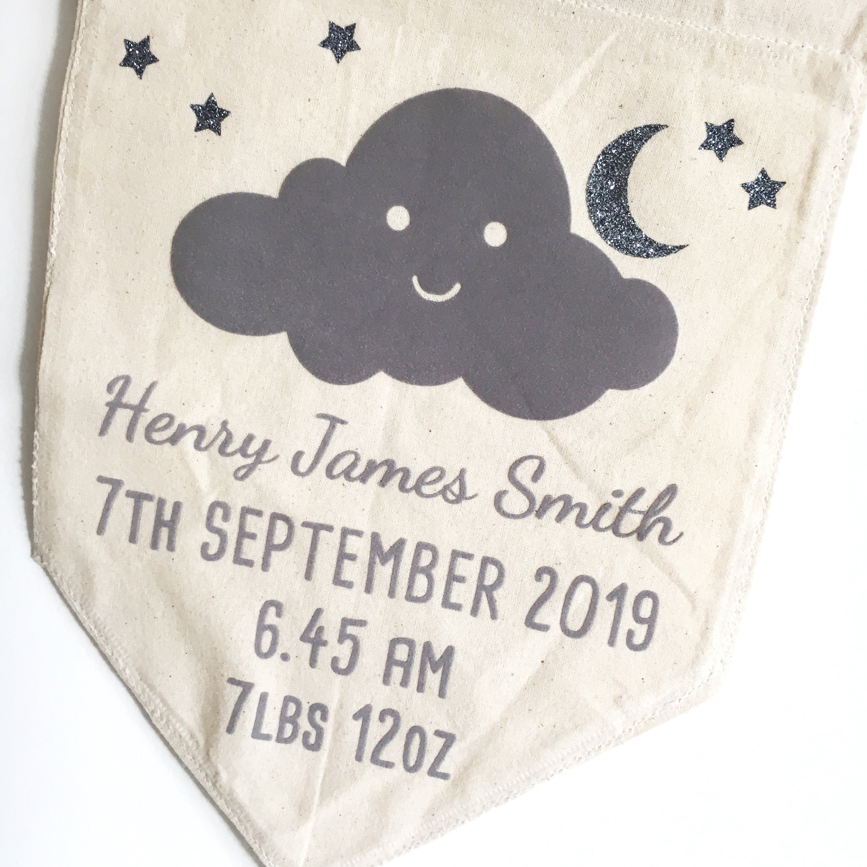 Personalised New Born Flag