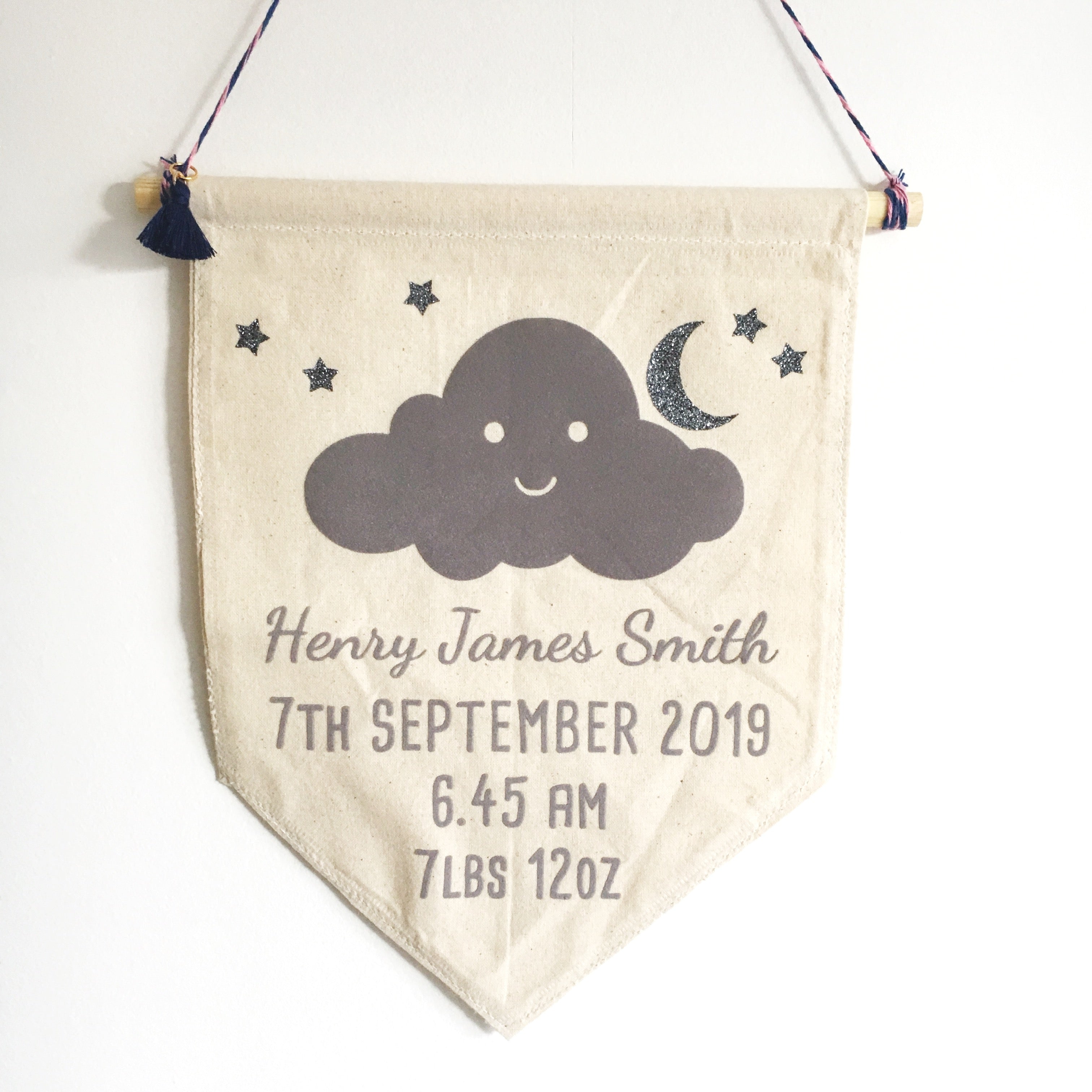 Personalised New Born Flag