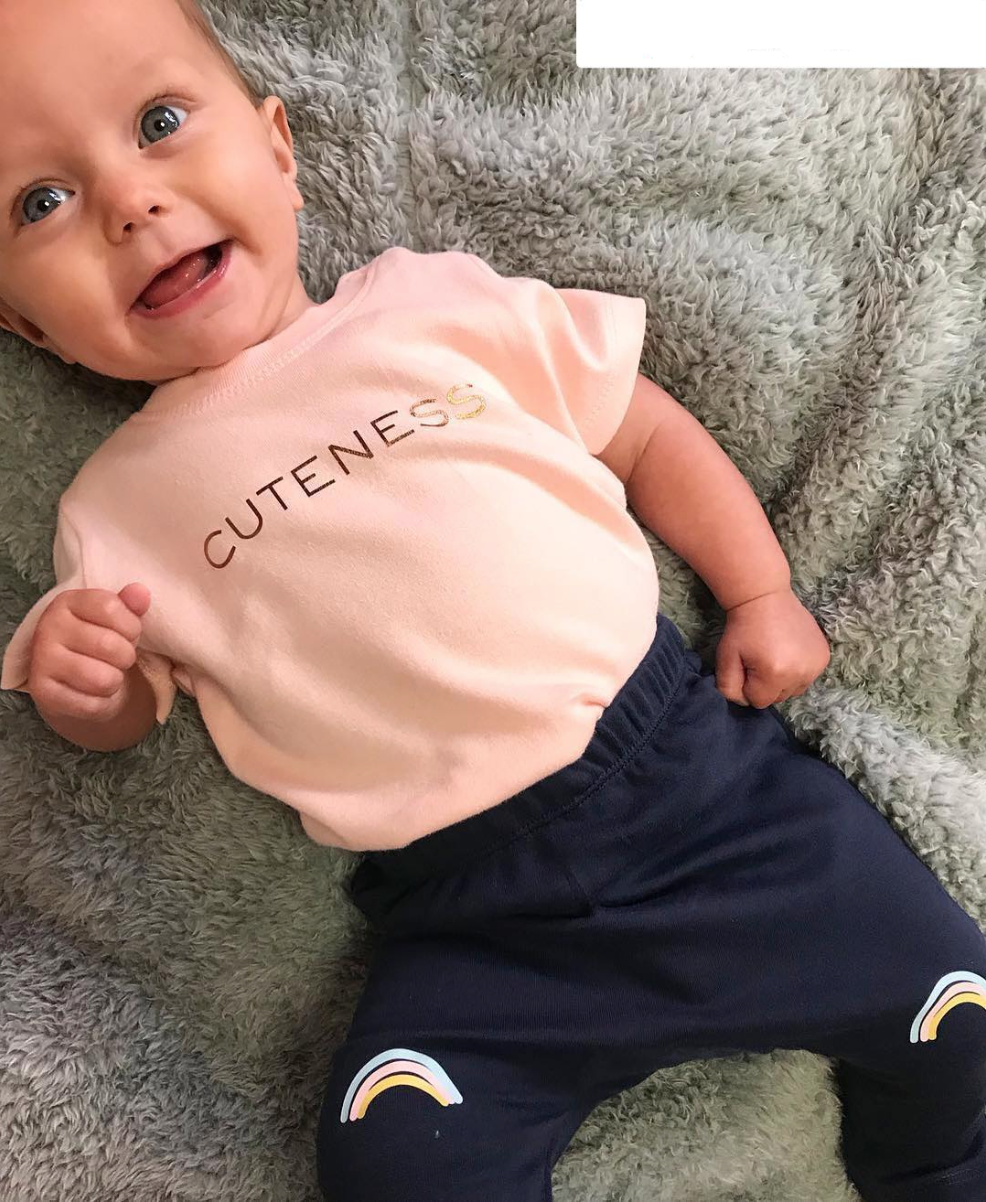 Cuteness Short Sleeve Bodysuit