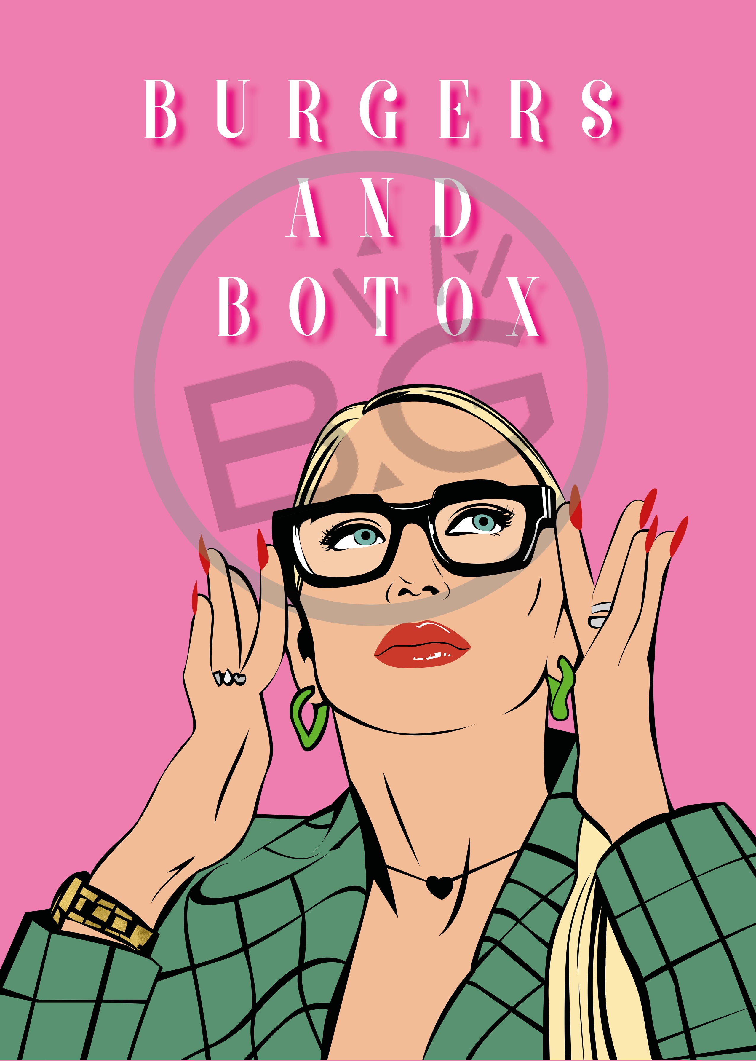 Burgers and Botox Selling Sunset Print