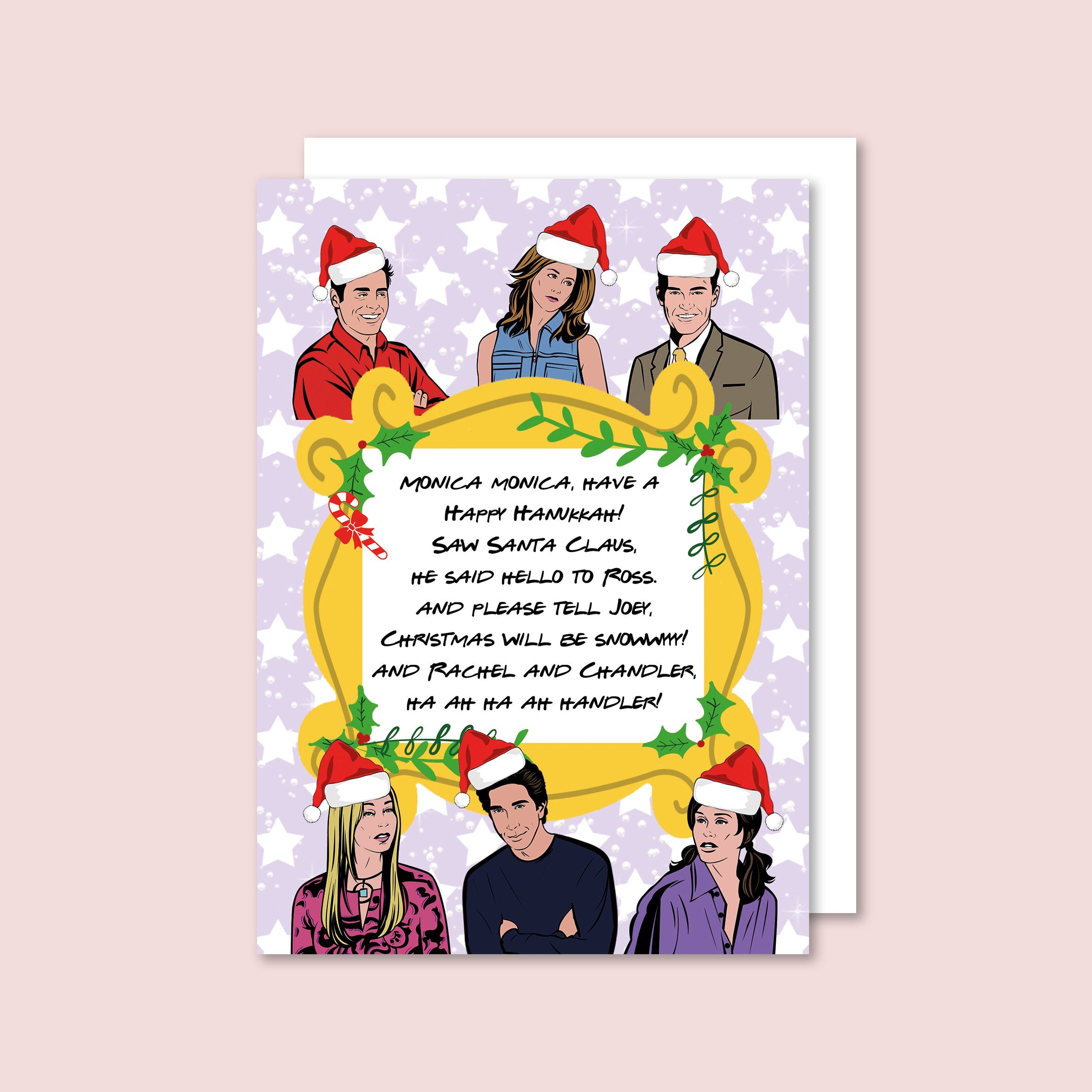 Pack of 5 Friends Christmas Cards