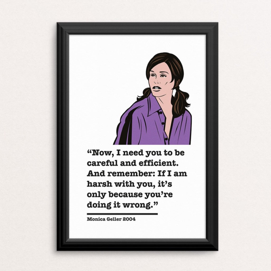 Friends Monica Geller Art Print 2