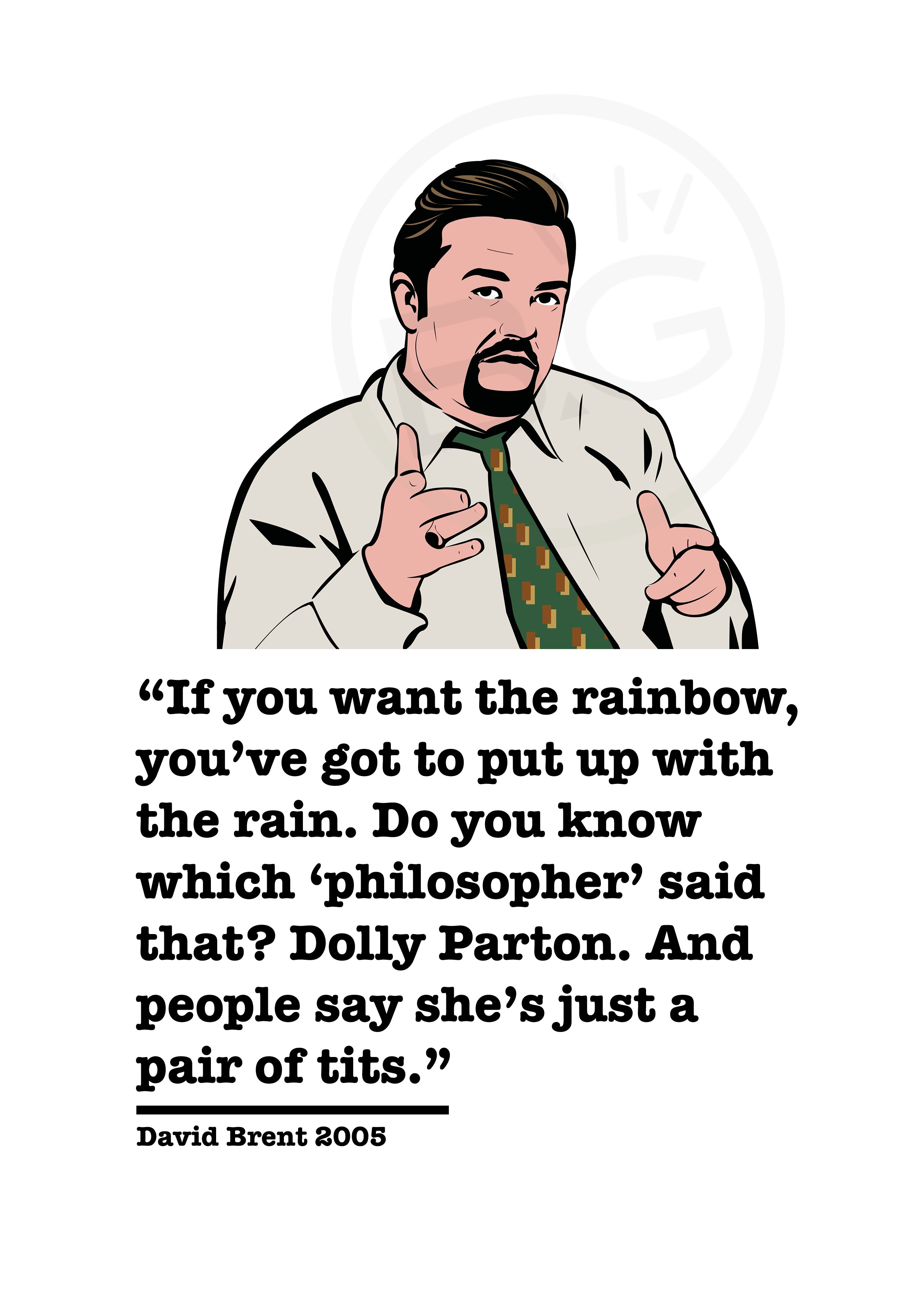 The Office David Brent Art Print 3