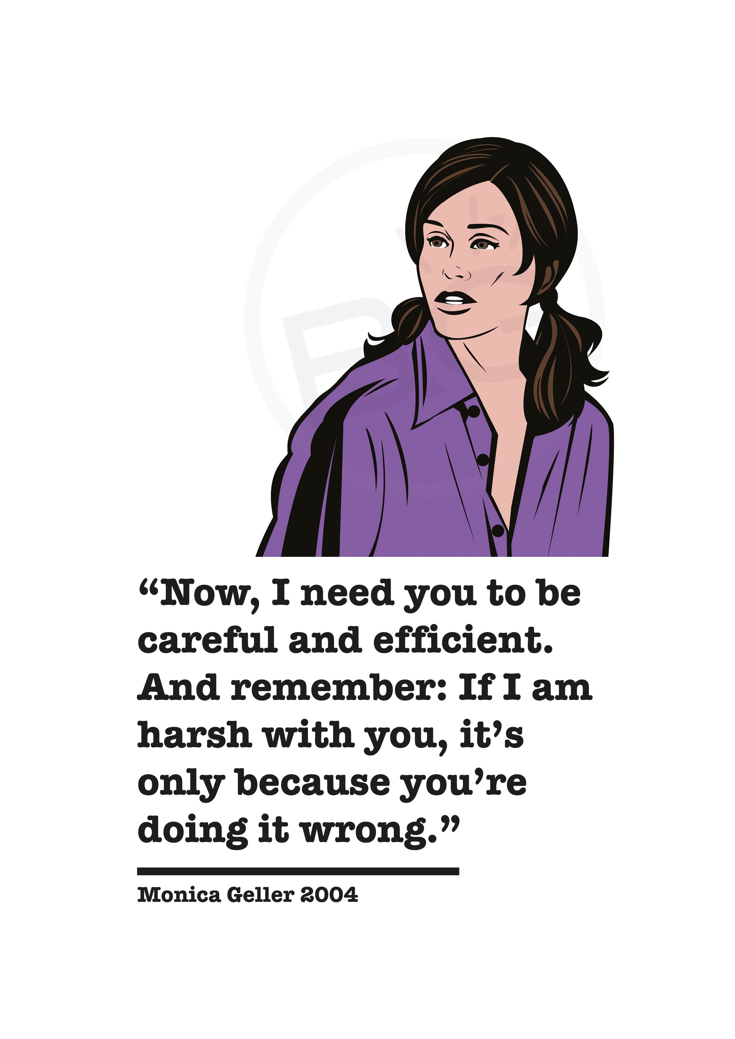 Friends Monica Geller Art Print 2