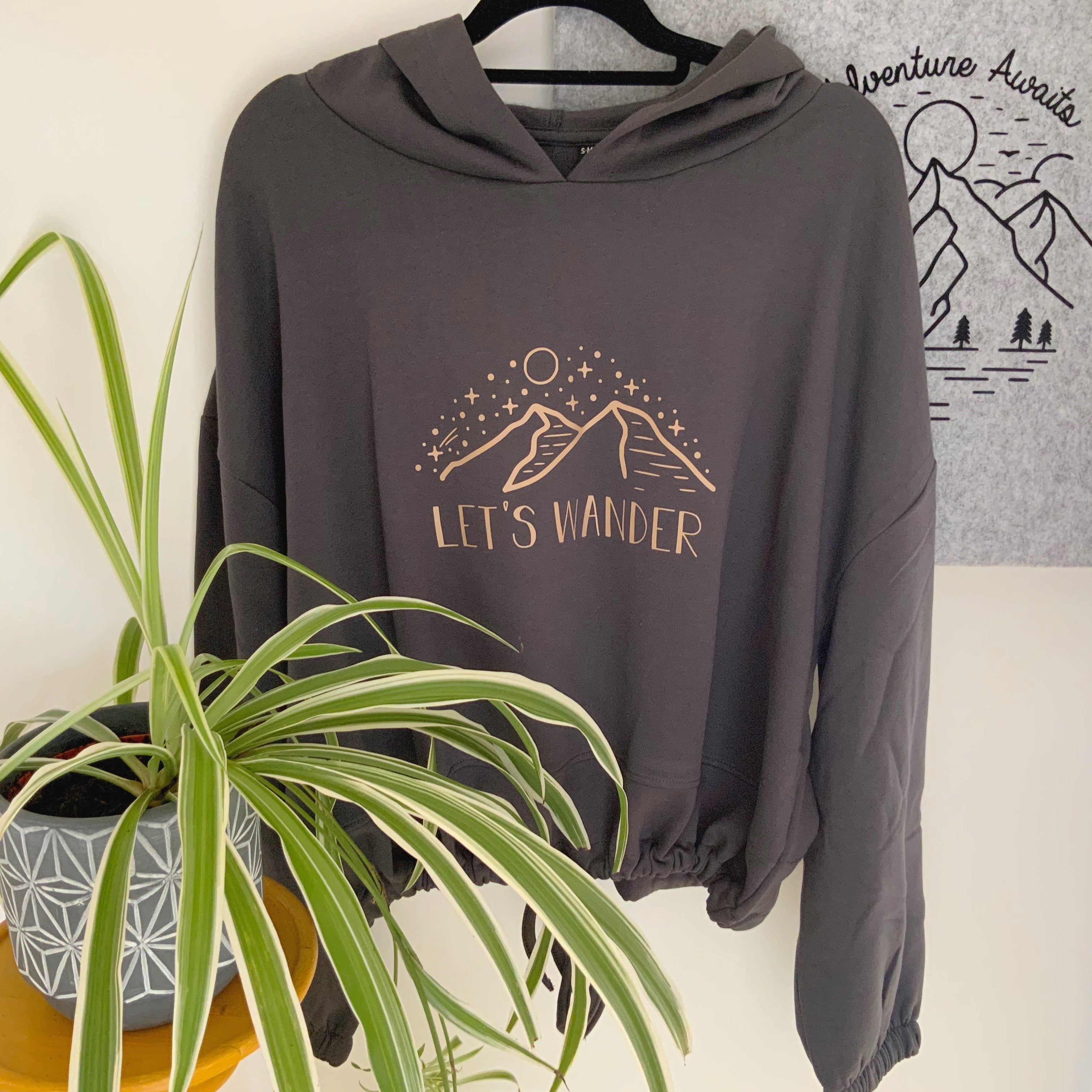Let’s Wander Ladies Oversized Hoodie