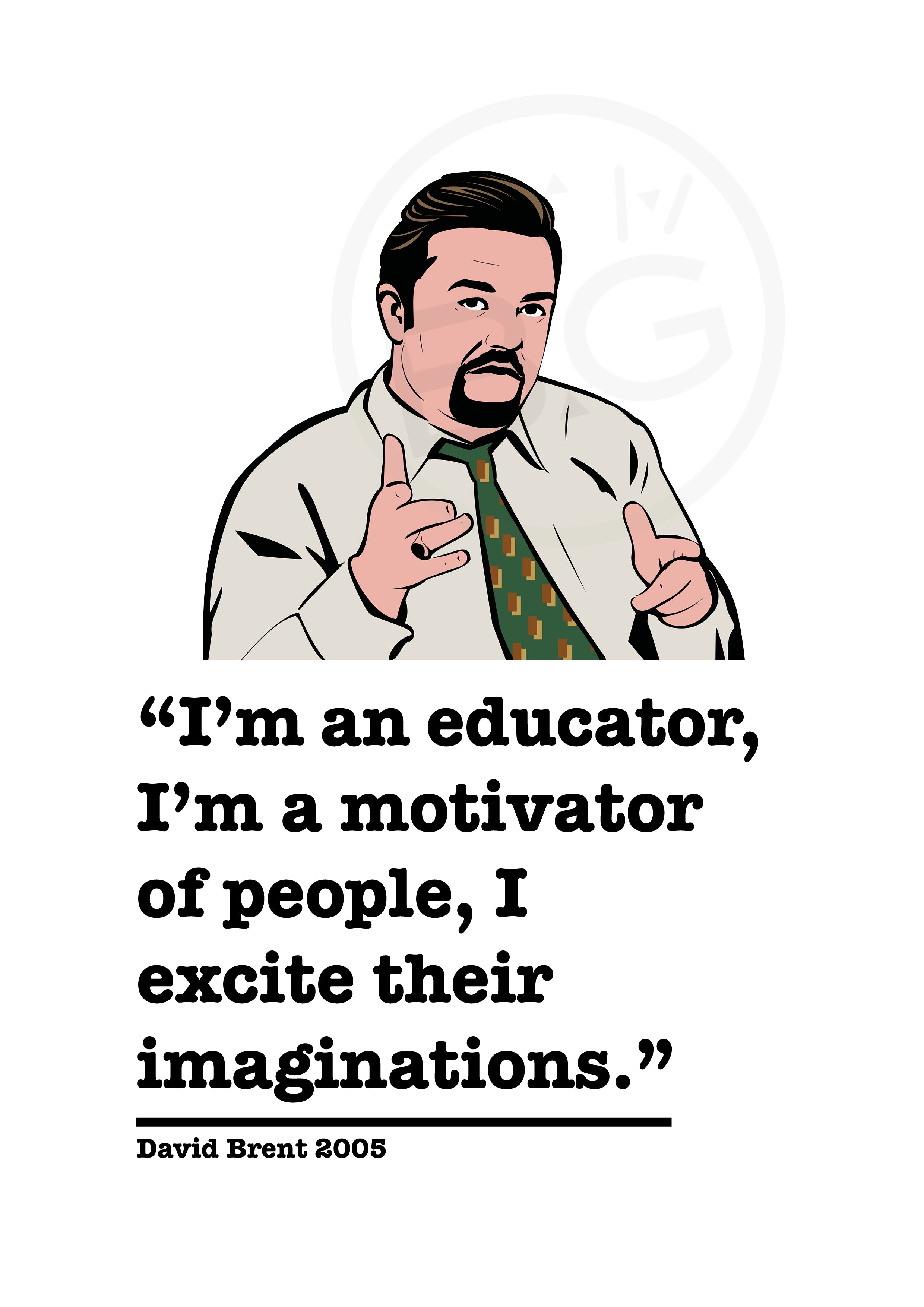 The Office David Brent Art Print 7
