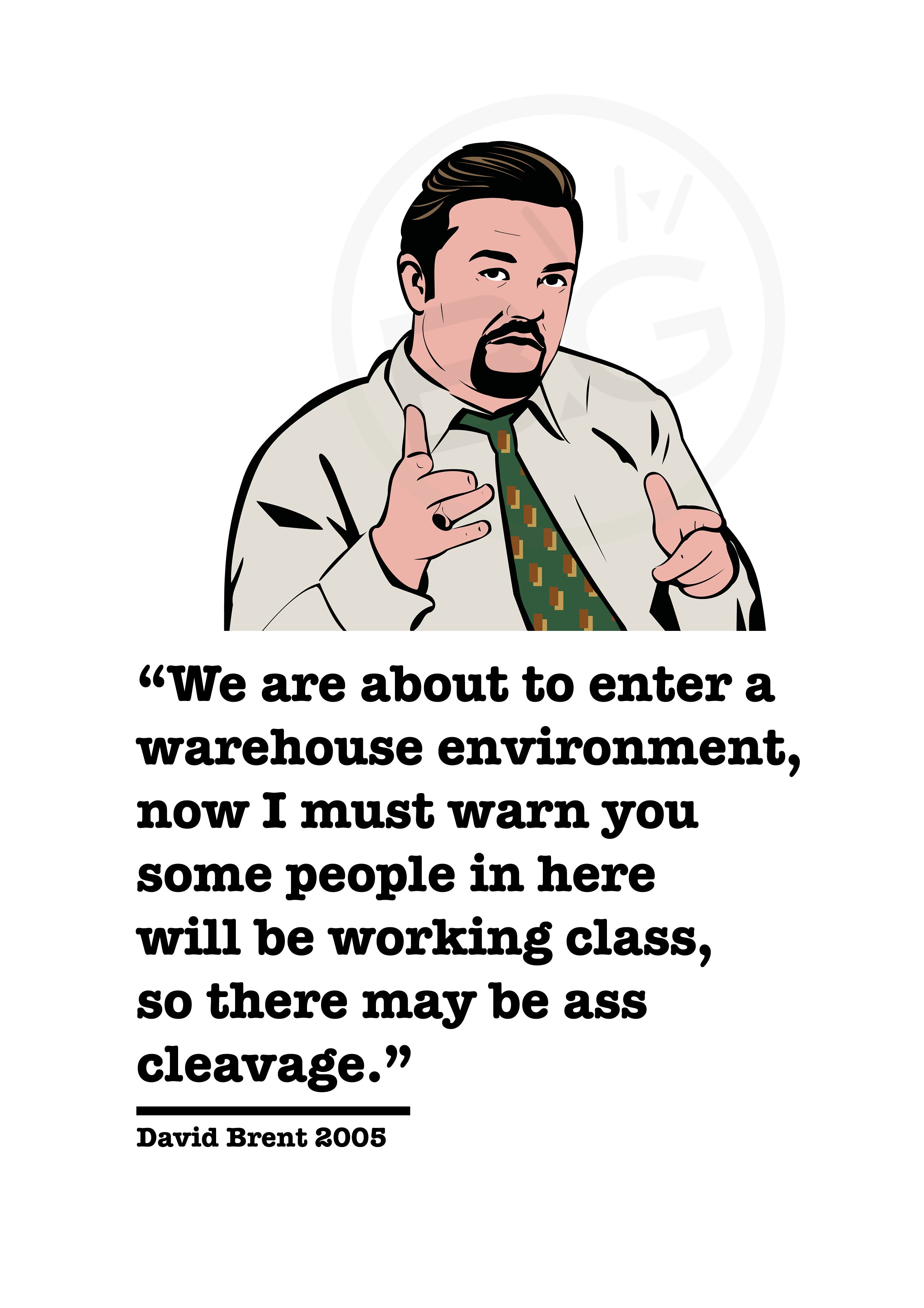 The Office David Brent Art Print 5