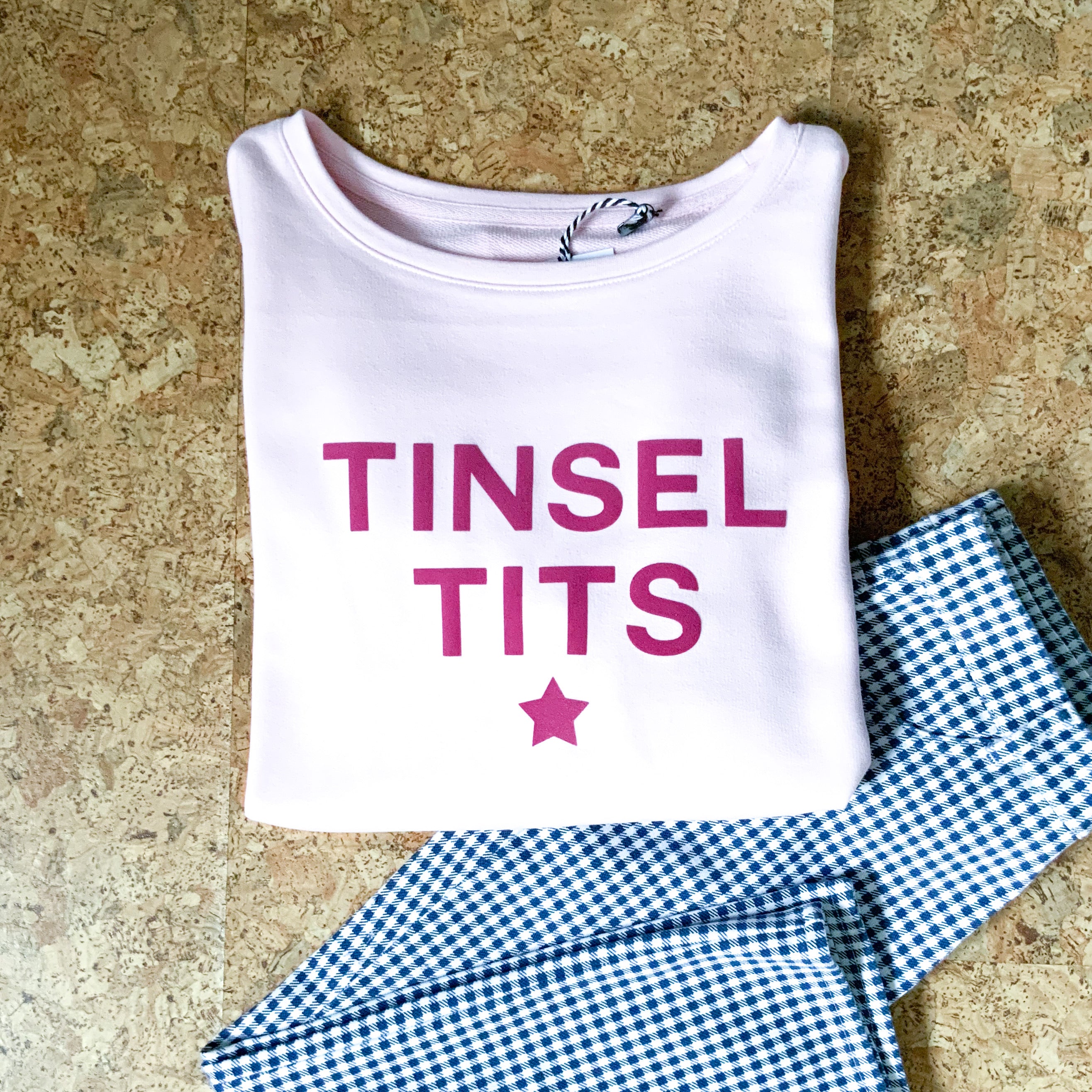 Tinsel Tits Ladies Sweater Light Pink