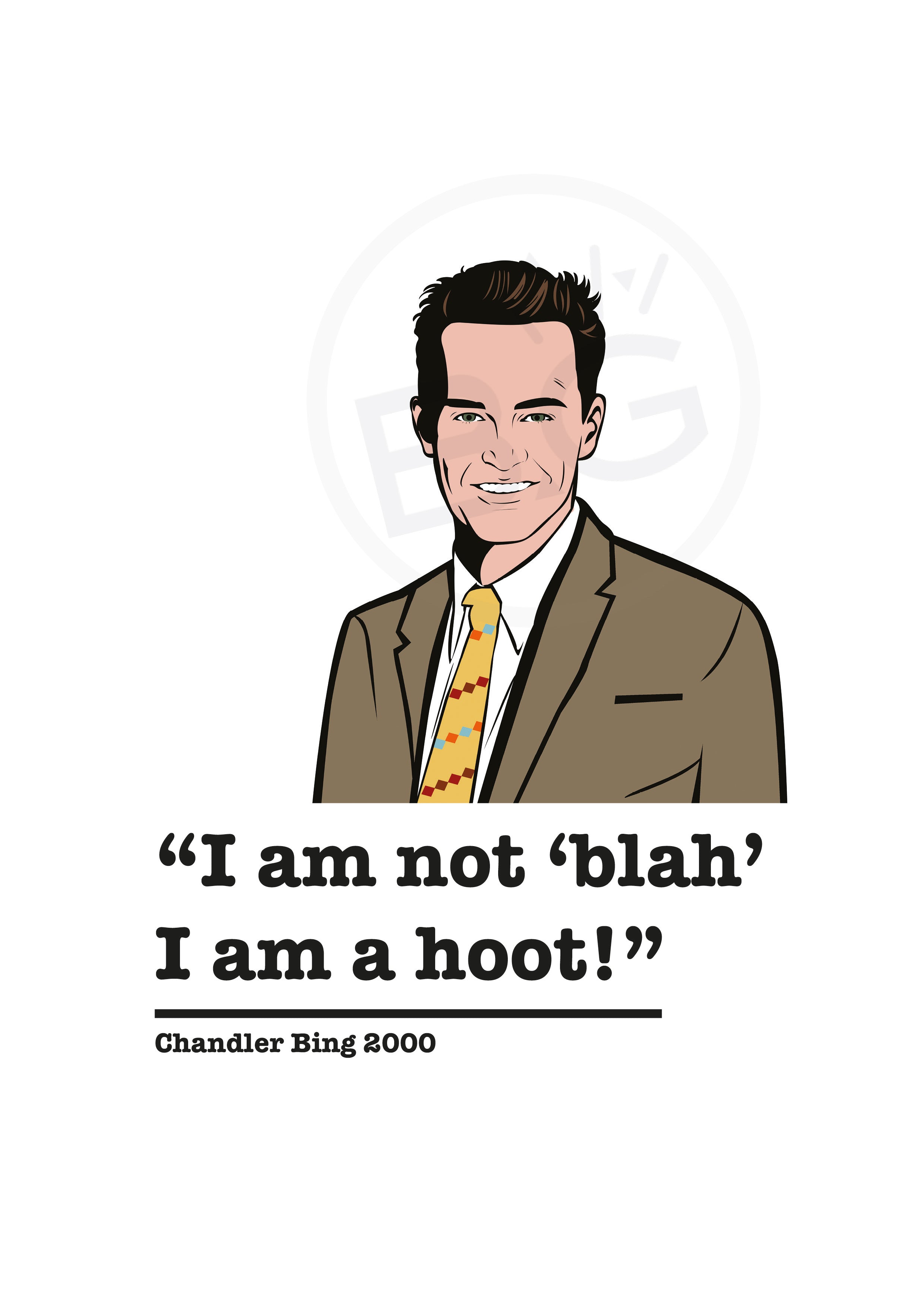 Friends Chandler Bing Art Print 1