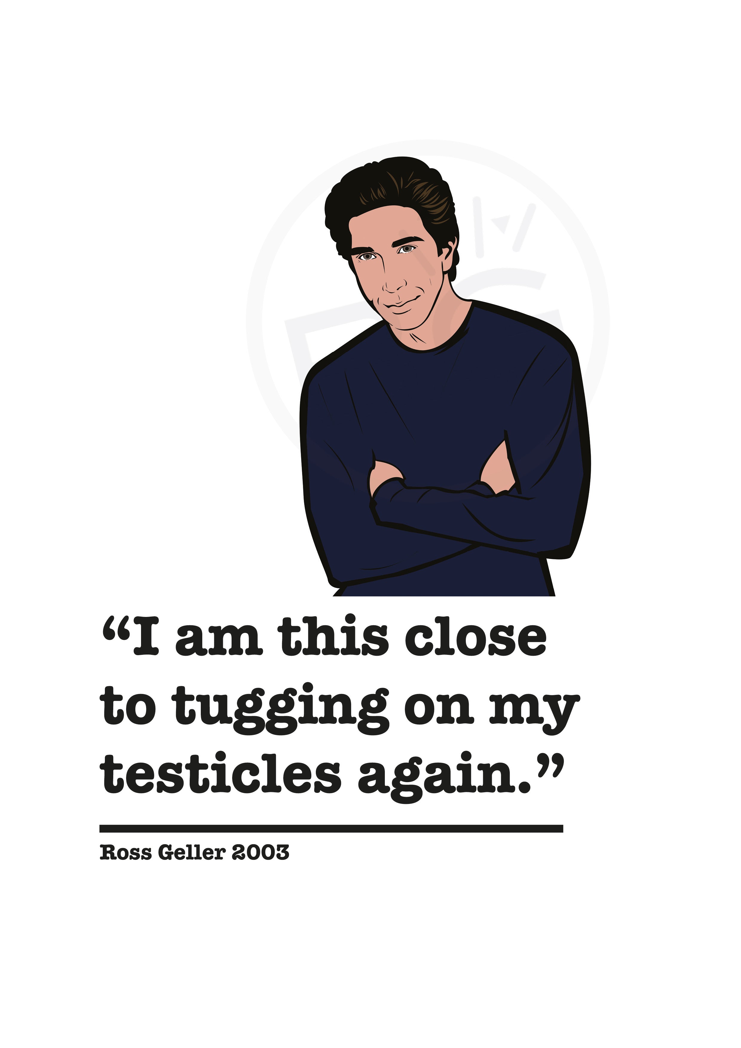 Friends Ross Geller Art Print 2