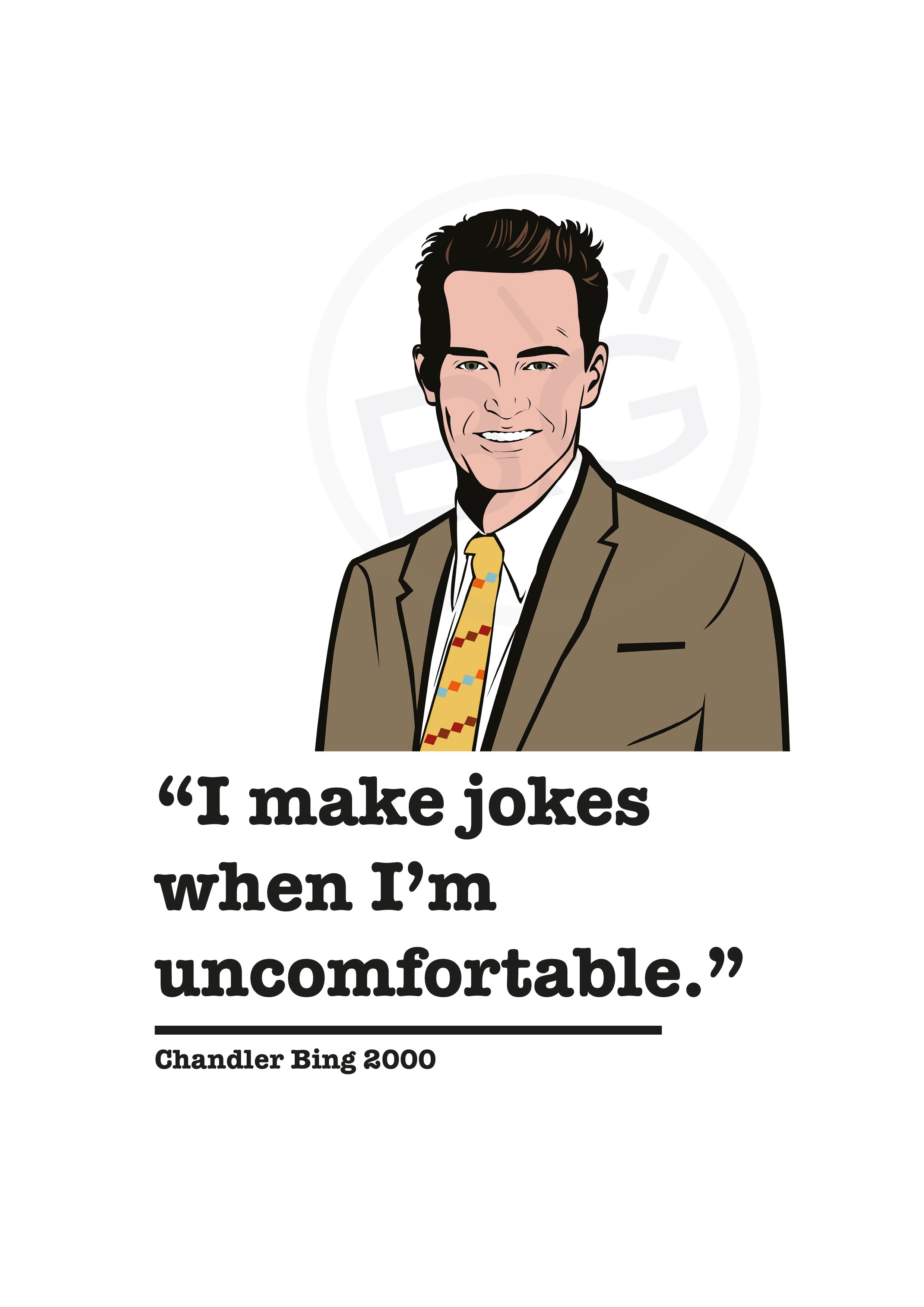 Friends Chandler Bing Art Print 2