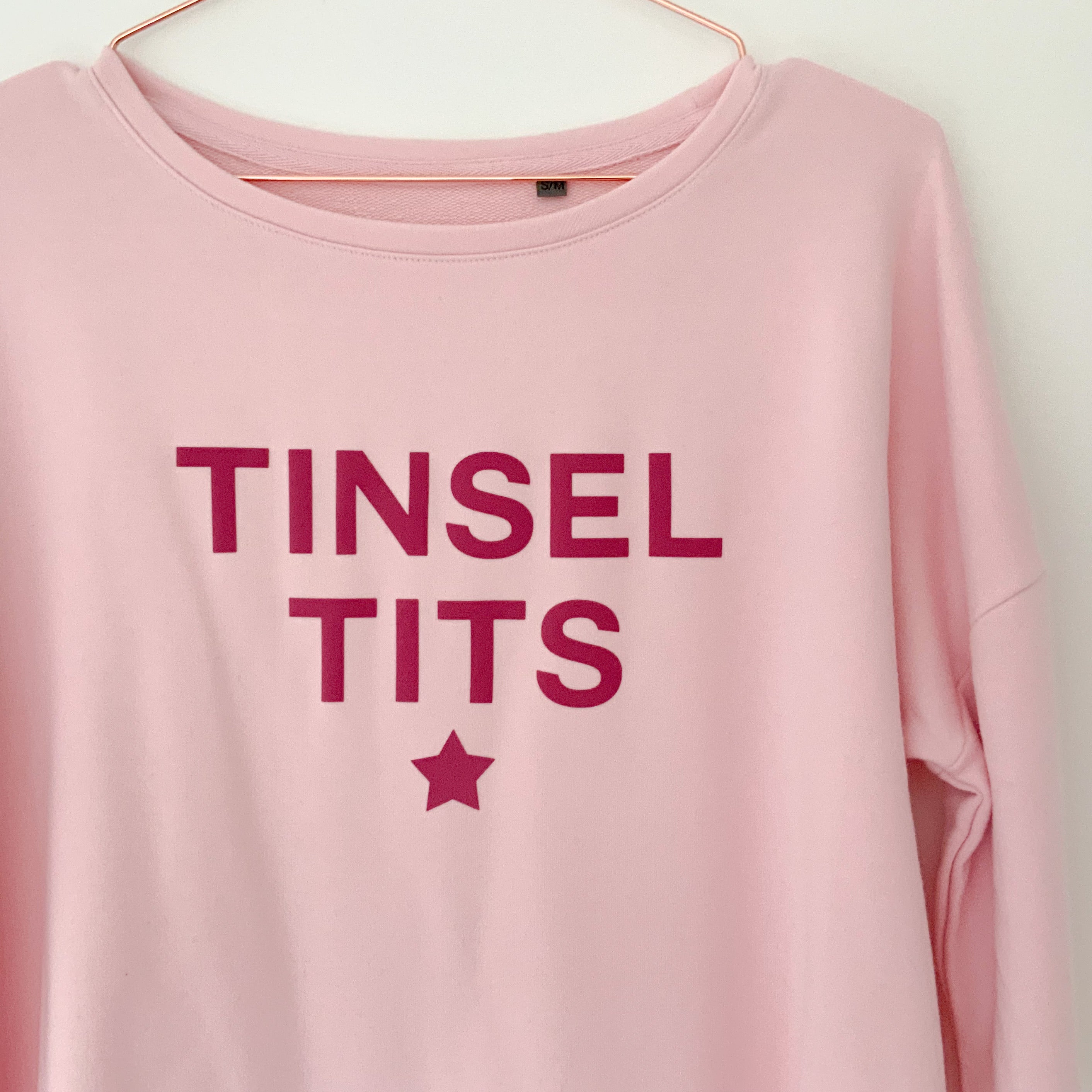 Tinsel Tits Ladies Sweater Light Pink
