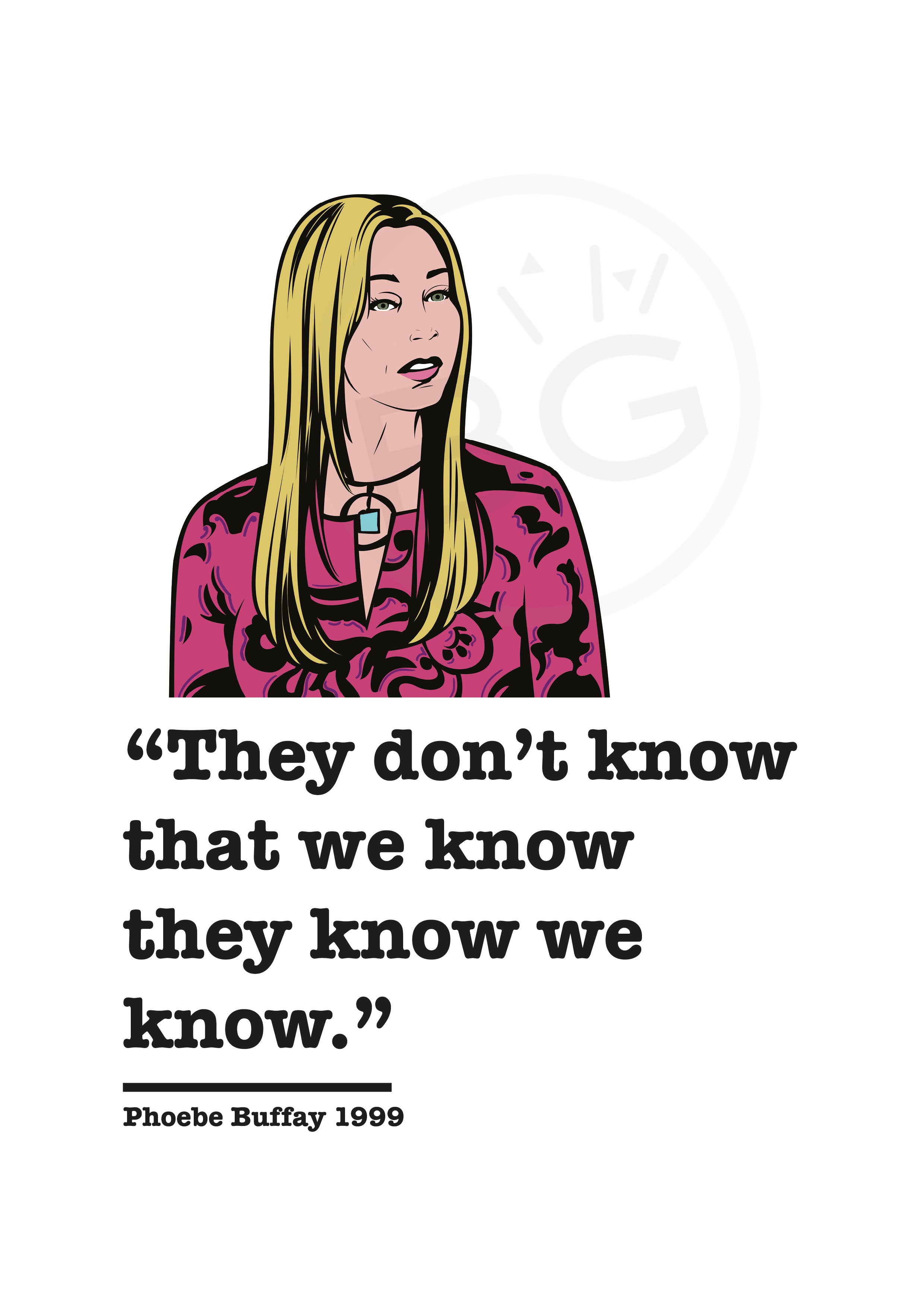 Friends Phoebe Buffay Art Print 1