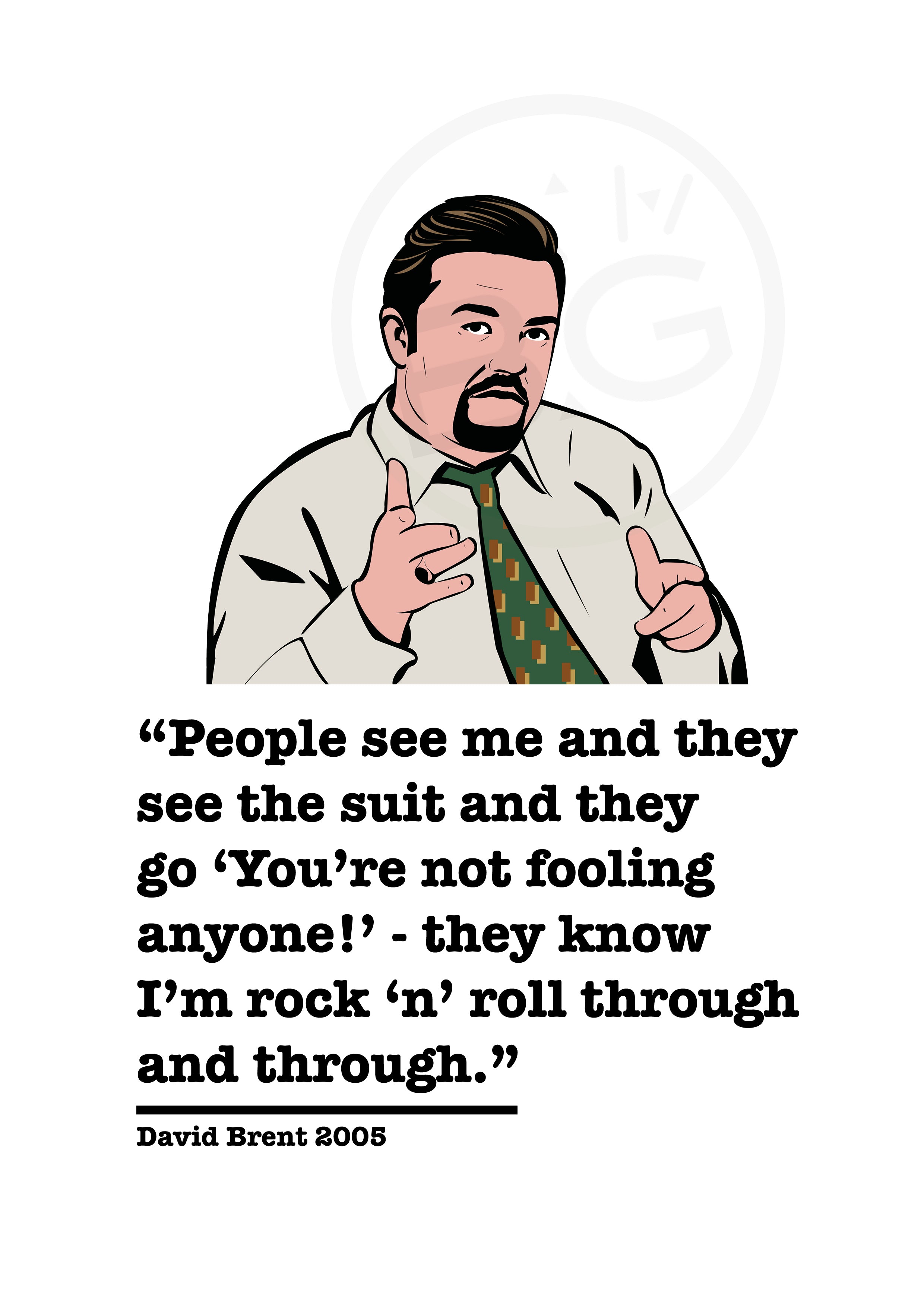 The Office David Brent Art Print 6