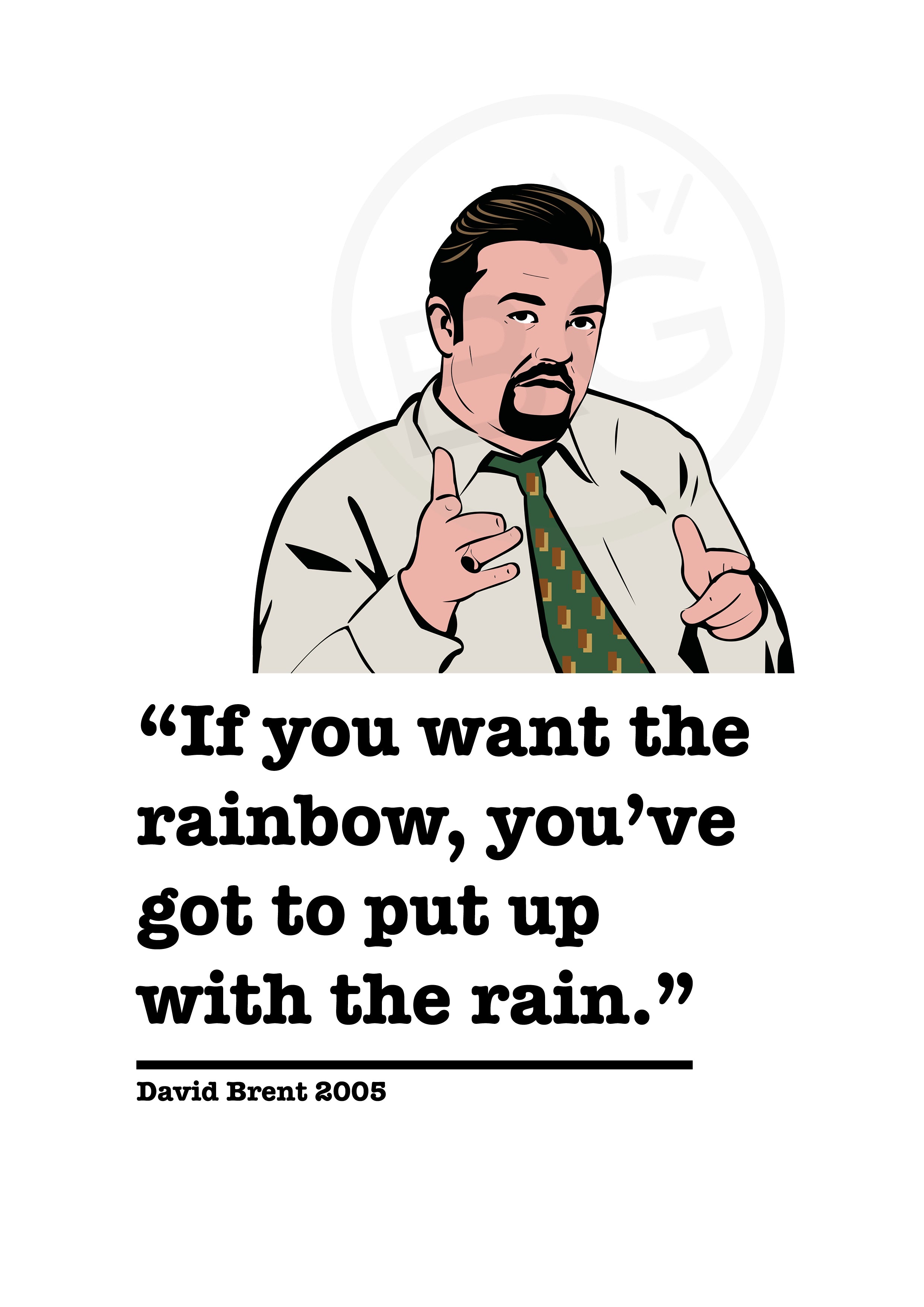 The Office David Brent Art Print 4