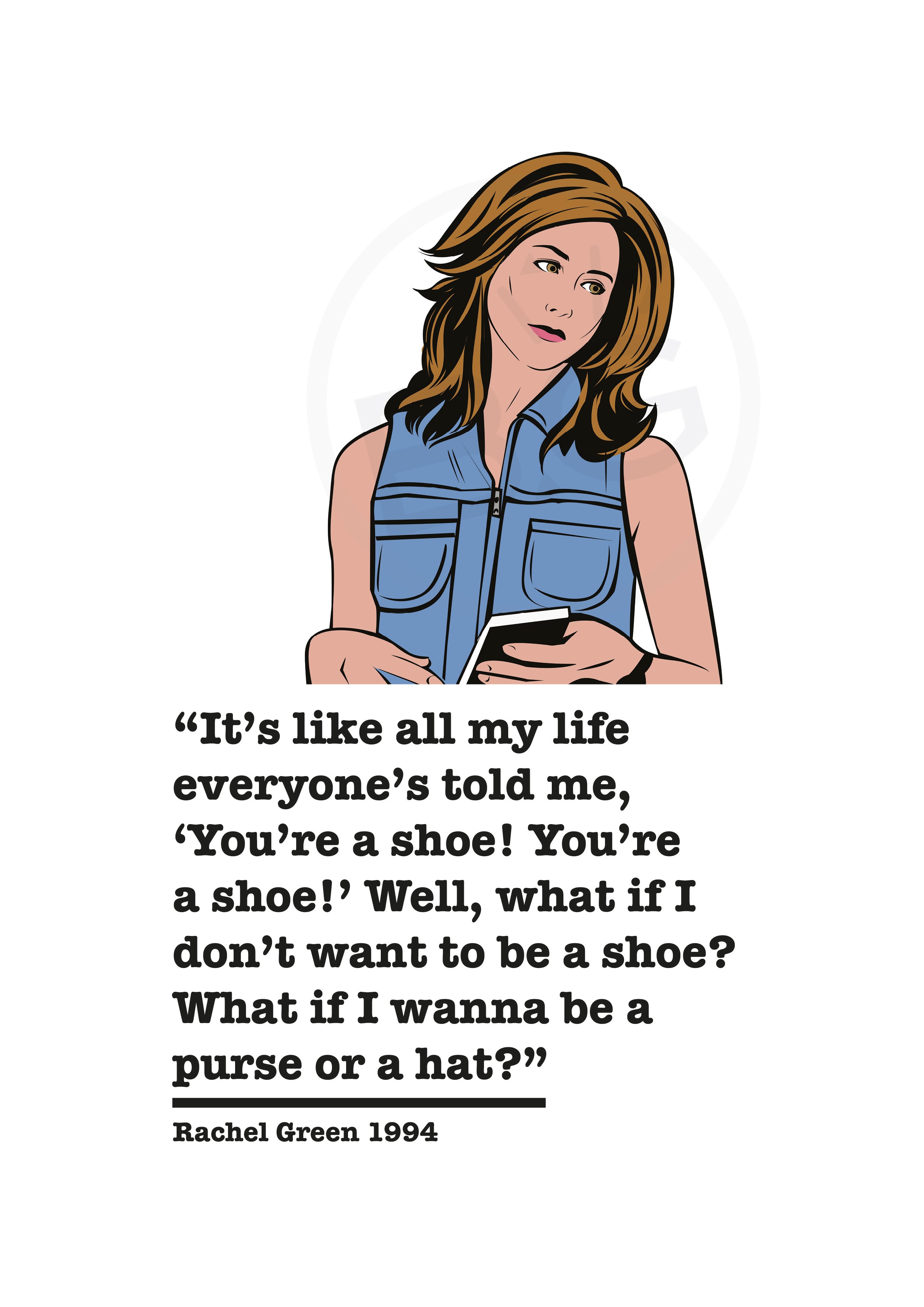 Friends Rachel Green Art Print 4