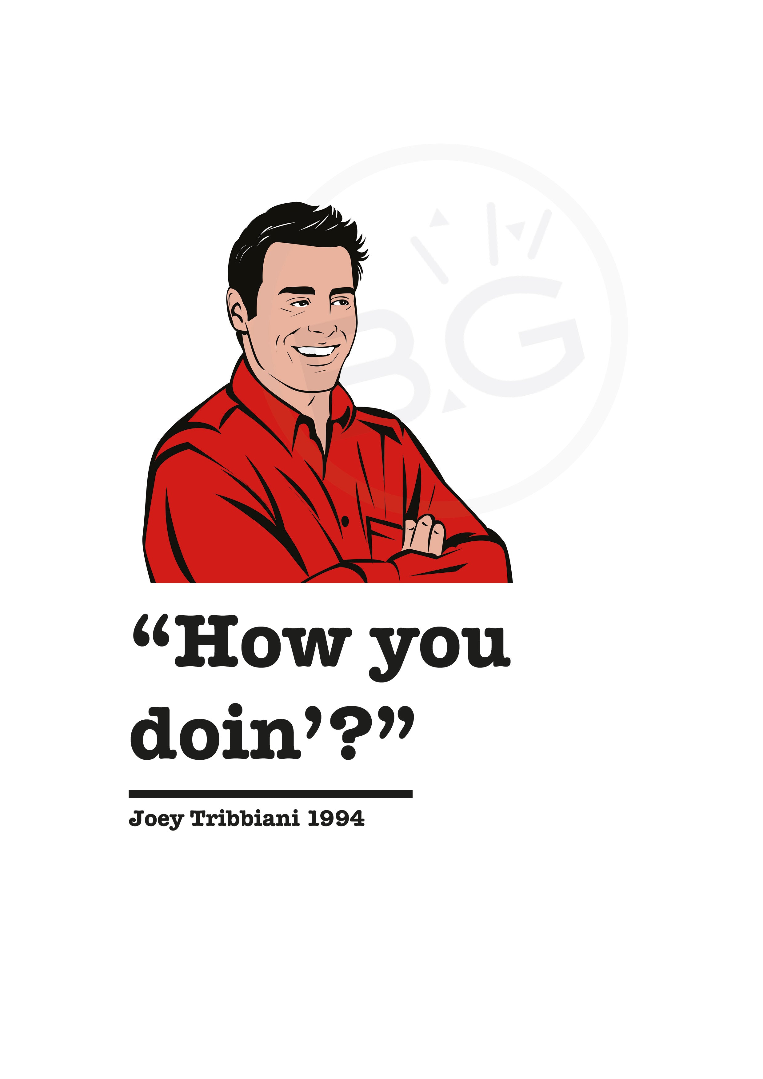 Friends Joey Tribbiani Art Print 3