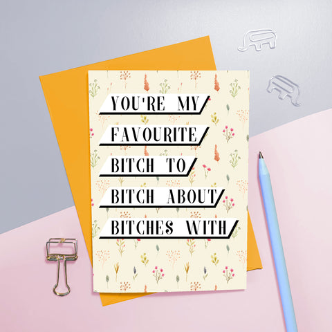 Best Bitches Birthday Card