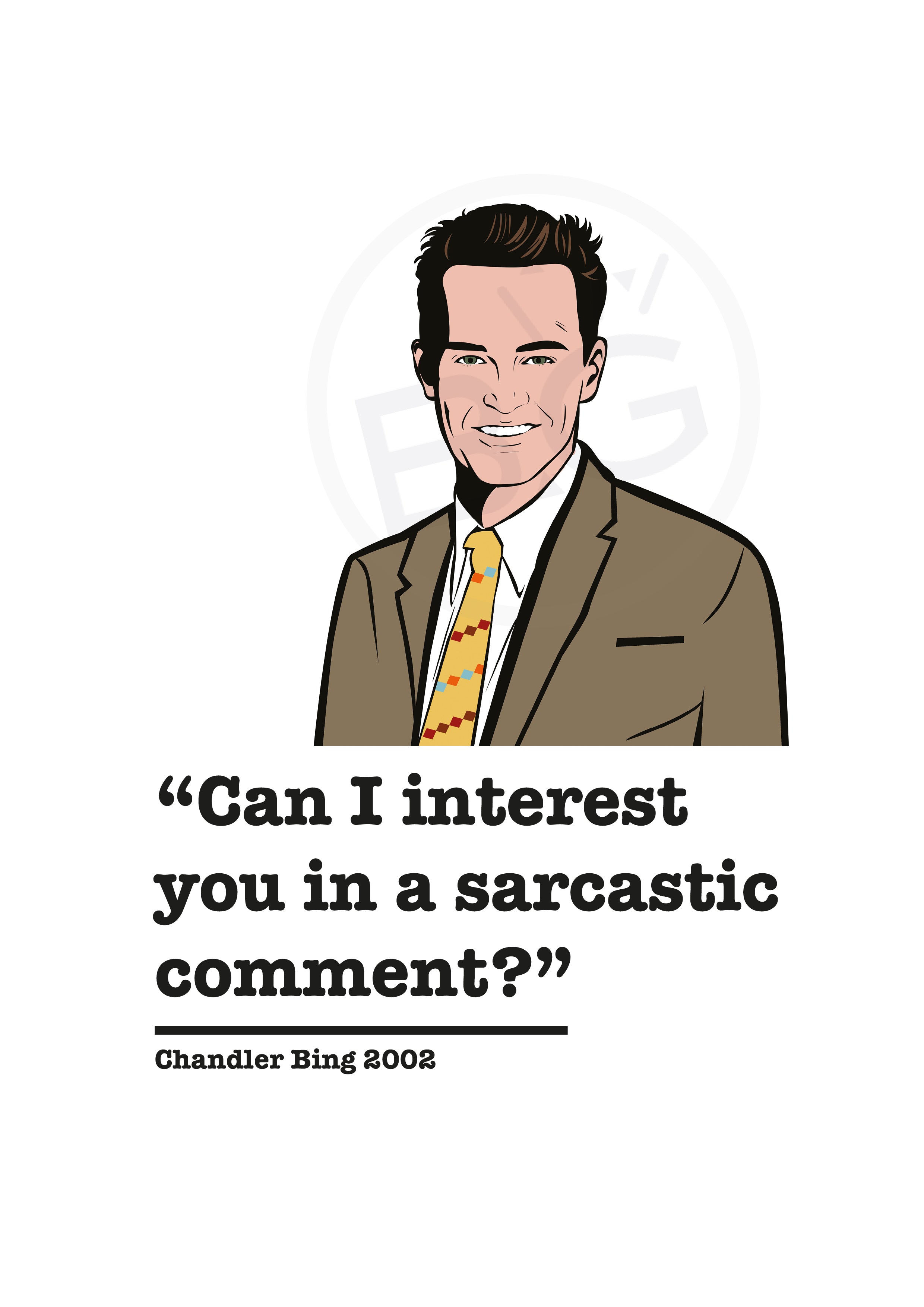 Friends Chandler Bing Art Print 4