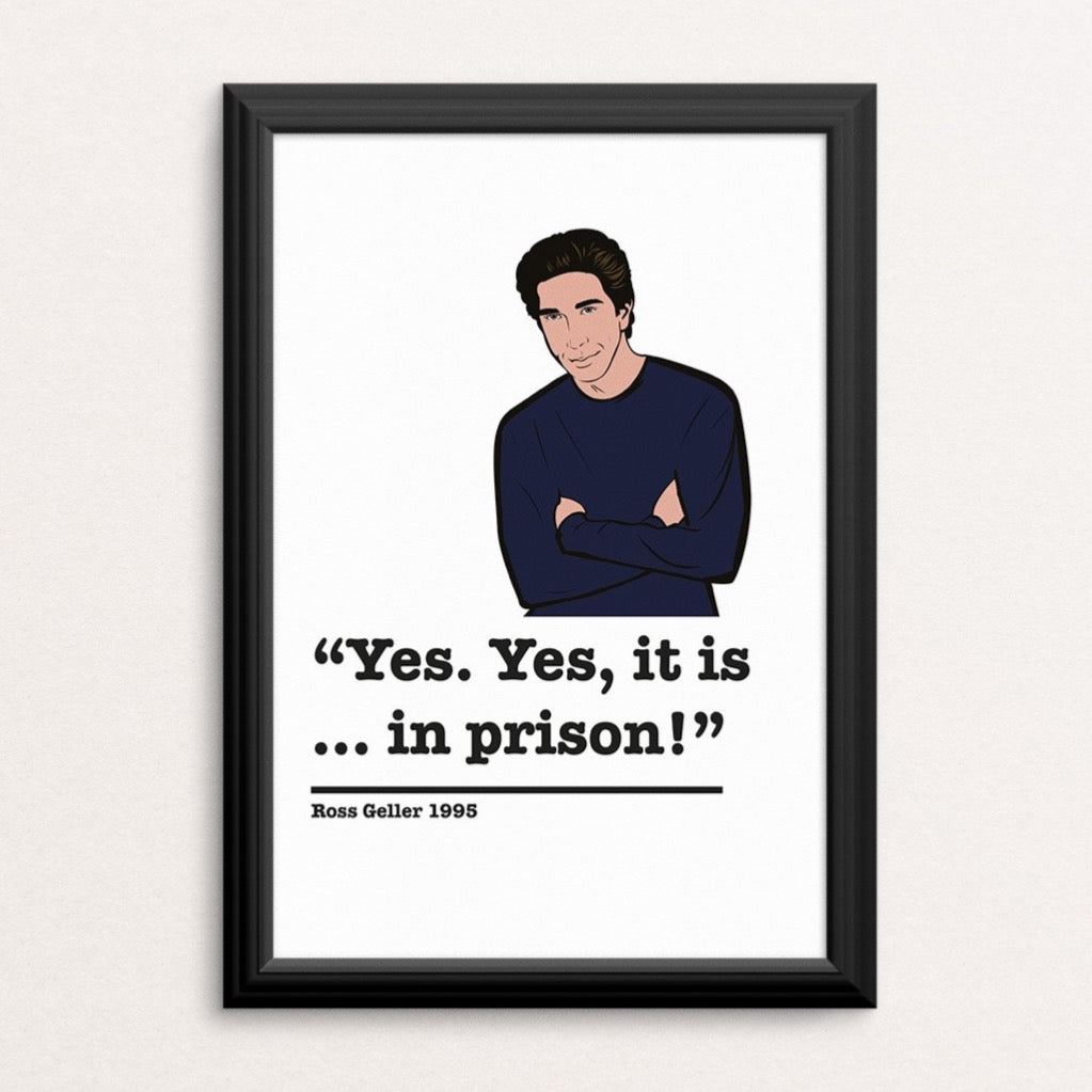 Friends Ross Geller Art Print 1