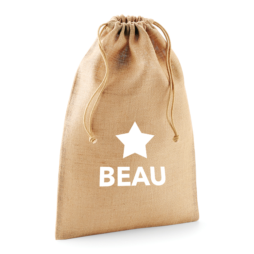 Personalised Star Hessian Sack