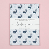 Stag Patterned A6 Notebook